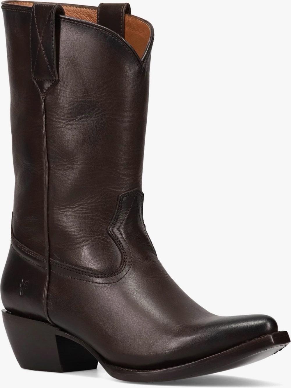 Frye Pull-On Cowboy Boot Women’s 9.5 Brown Leather